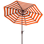 Ombrellone da esterno a manovella SAFAVIEH Hadire Inside Out Striped da 9 piedi