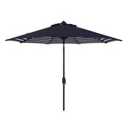 Ombrellone da esterno a manovella SAFAVIEH Hadire Inside Out Striped da 9 piedi
