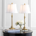 SAFAVIEH Lighting Amande Lampada da tavolo regolabile in altezza da 27-31 pollici, set di 2 - 13Wx13Dx31H
