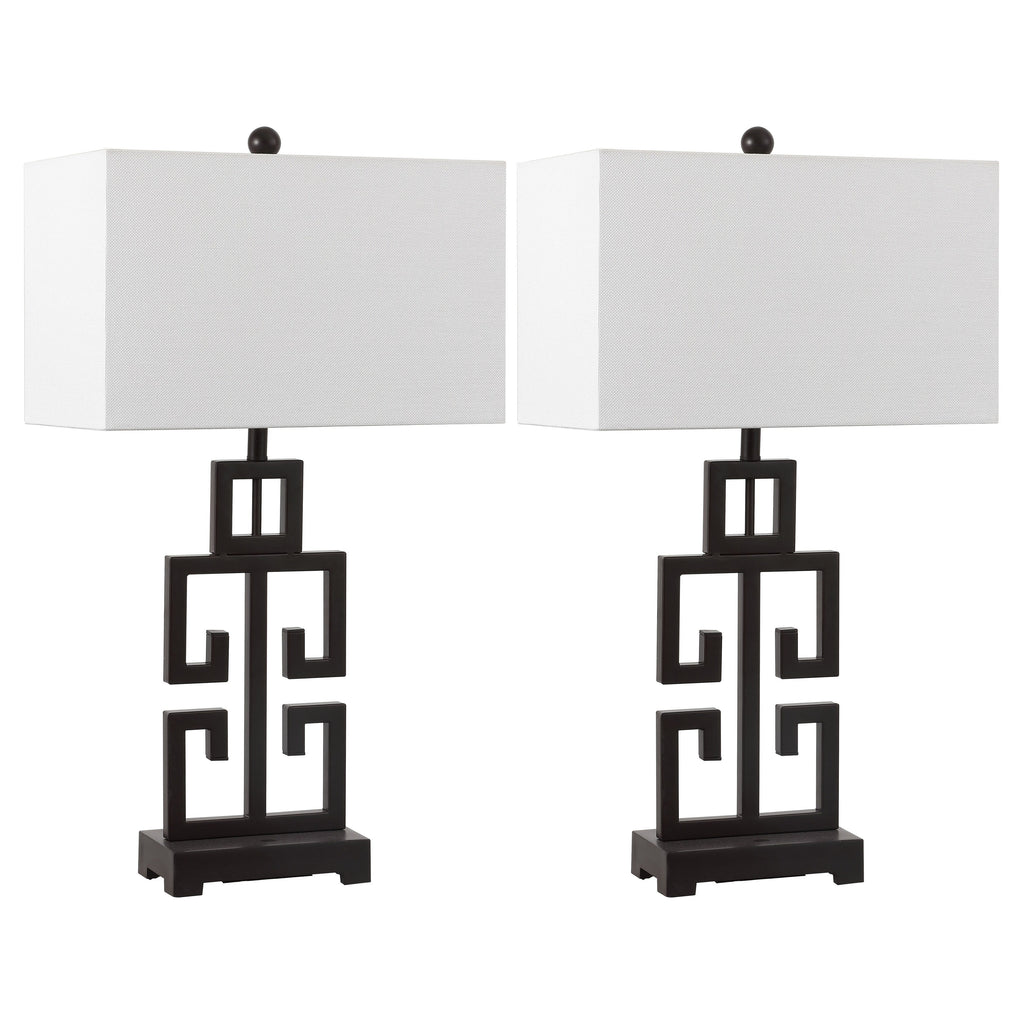 Lampada da tavolo Chantelle Greek Antiqued Gold da 29 pollici di SAFAVIEH Lighting (set di 2) - 16W x 9D x 29H
