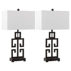 Lampada da tavolo Chantelle Greek Antiqued Gold da 29 pollici di SAFAVIEH Lighting (set di 2) - 16W x 9D x 29H