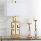 Lampada da tavolo Chantelle Greek Antiqued Gold da 29 pollici di SAFAVIEH Lighting (set di 2) - 16W x 9D x 29H