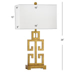 Lampada da tavolo Chantelle Greek Antiqued Gold da 29 pollici di SAFAVIEH Lighting (set di 2) - 16W x 9D x 29H