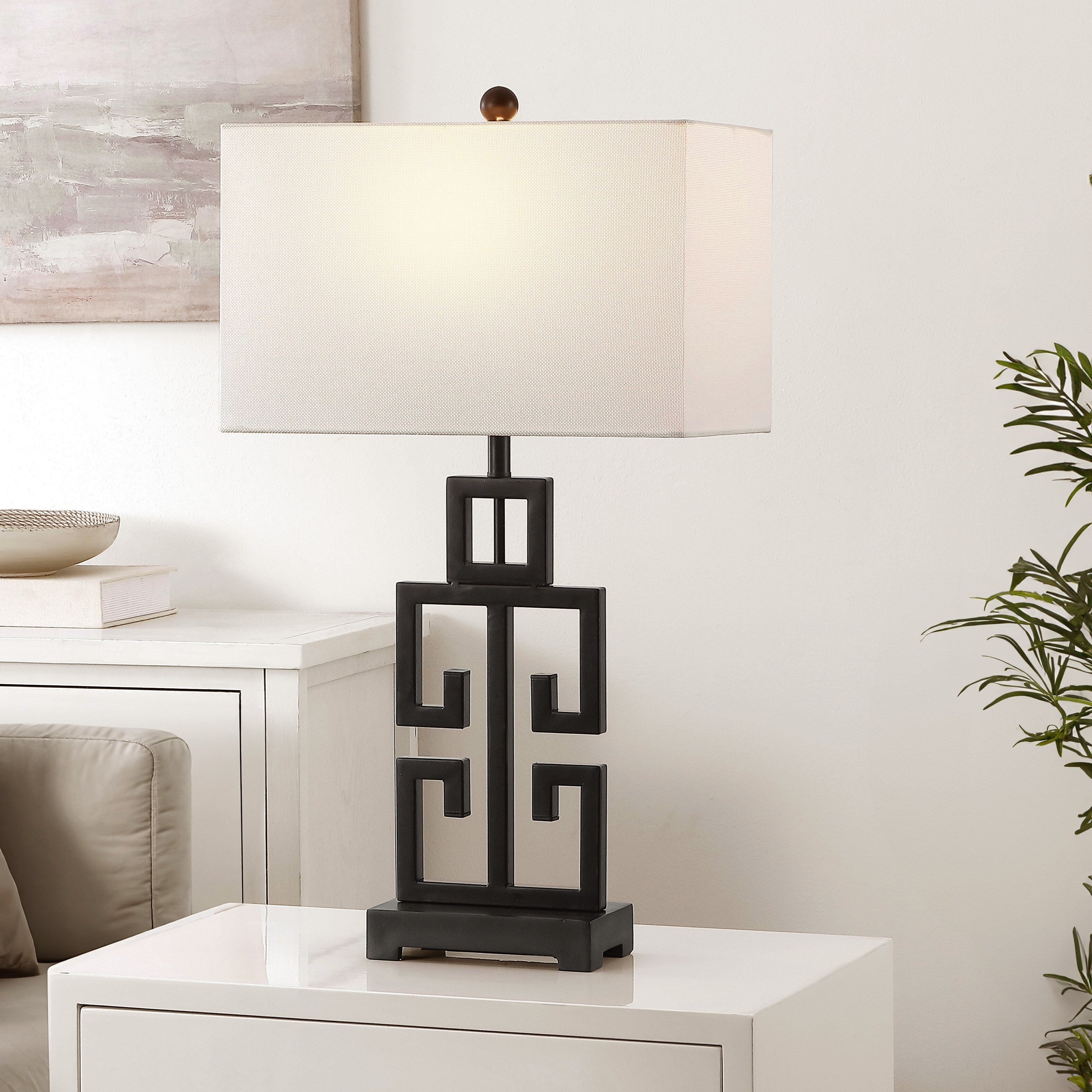 Lampada da tavolo Chantelle Greek Antiqued Gold da 29 pollici di SAFAVIEH Lighting (set di 2) - 16W x 9D x 29H