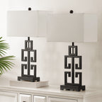 Lampada da tavolo Chantelle Greek Antiqued Gold da 29 pollici di SAFAVIEH Lighting (set di 2) - 16W x 9D x 29H