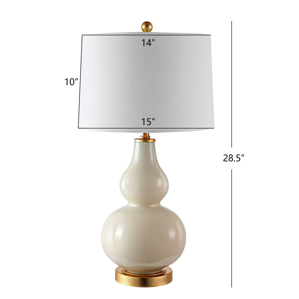 Lampada da tavolo Diede Gourd di SAFAVIEH Lighting (set di 2) - 15x15x28,5 - 15Wx15Dx29H