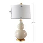 Lampada da tavolo Diede Gourd di SAFAVIEH Lighting (set di 2) - 15x15x28,5 - 15Wx15Dx29H