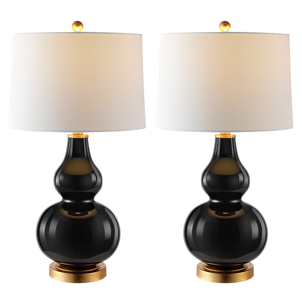 Lampada da tavolo Diede Gourd di SAFAVIEH Lighting (set di 2) - 15x15x28,5 - 15Wx15Dx29H