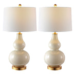 Lampada da tavolo Diede Gourd di SAFAVIEH Lighting (set di 2) - 15x15x28,5 - 15Wx15Dx29H