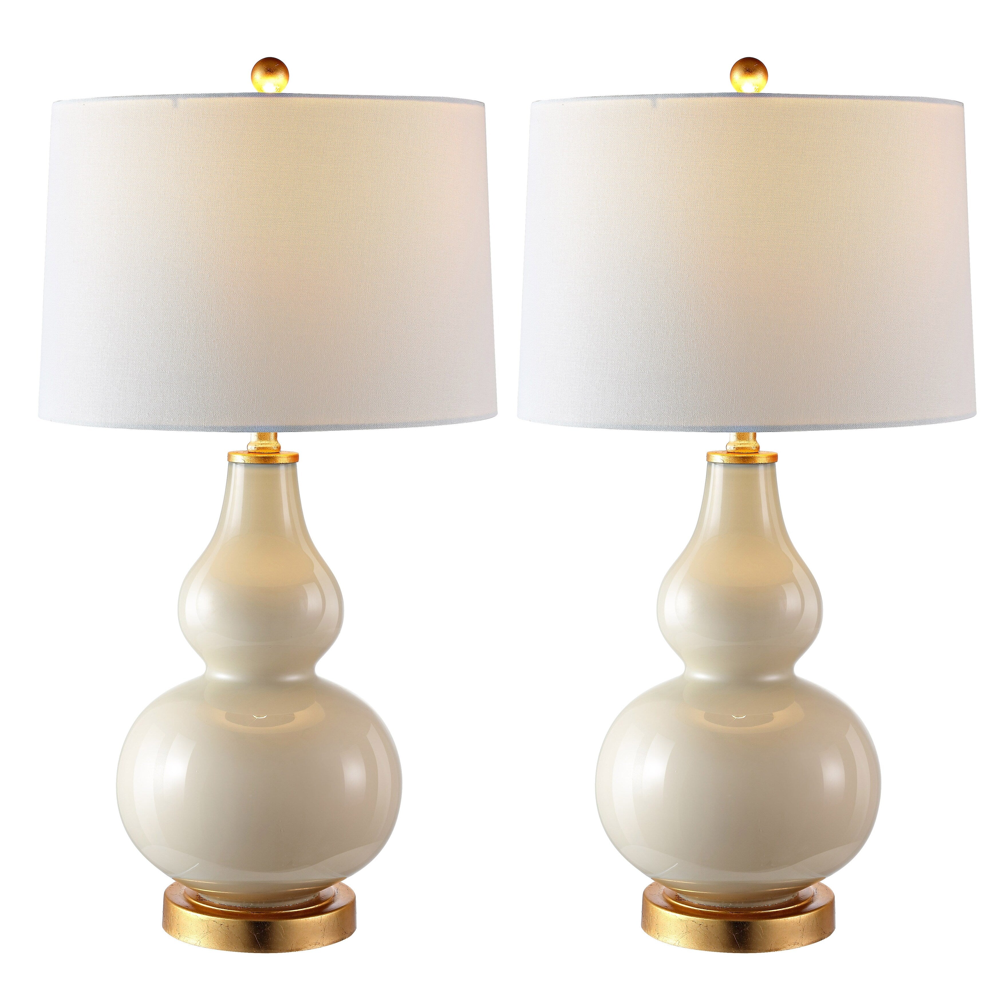 Lampada da tavolo Diede Gourd di SAFAVIEH Lighting (set di 2) - 15x15x28,5 - 15Wx15Dx29H