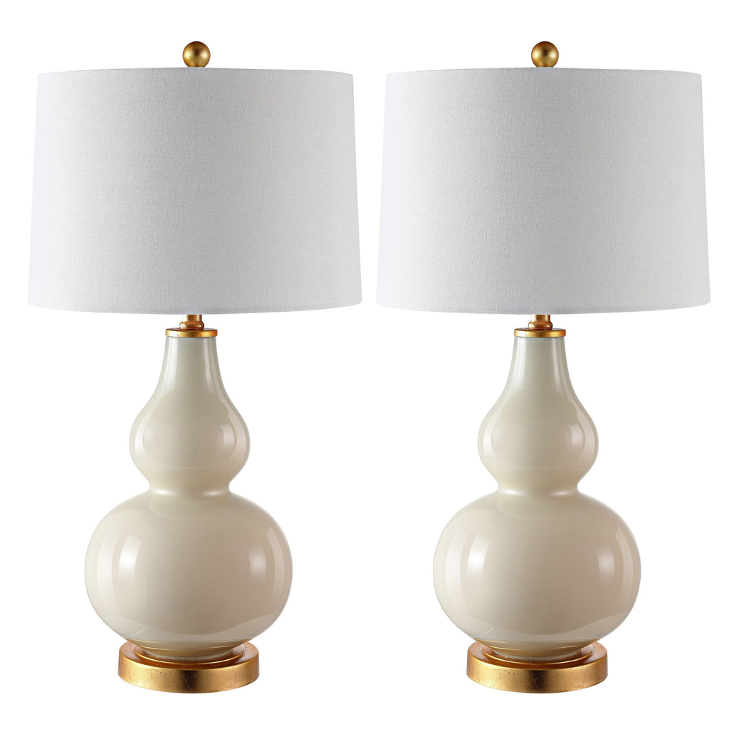 Lampada da tavolo Diede Gourd di SAFAVIEH Lighting (set di 2) - 15x15x28,5 - 15Wx15Dx29H