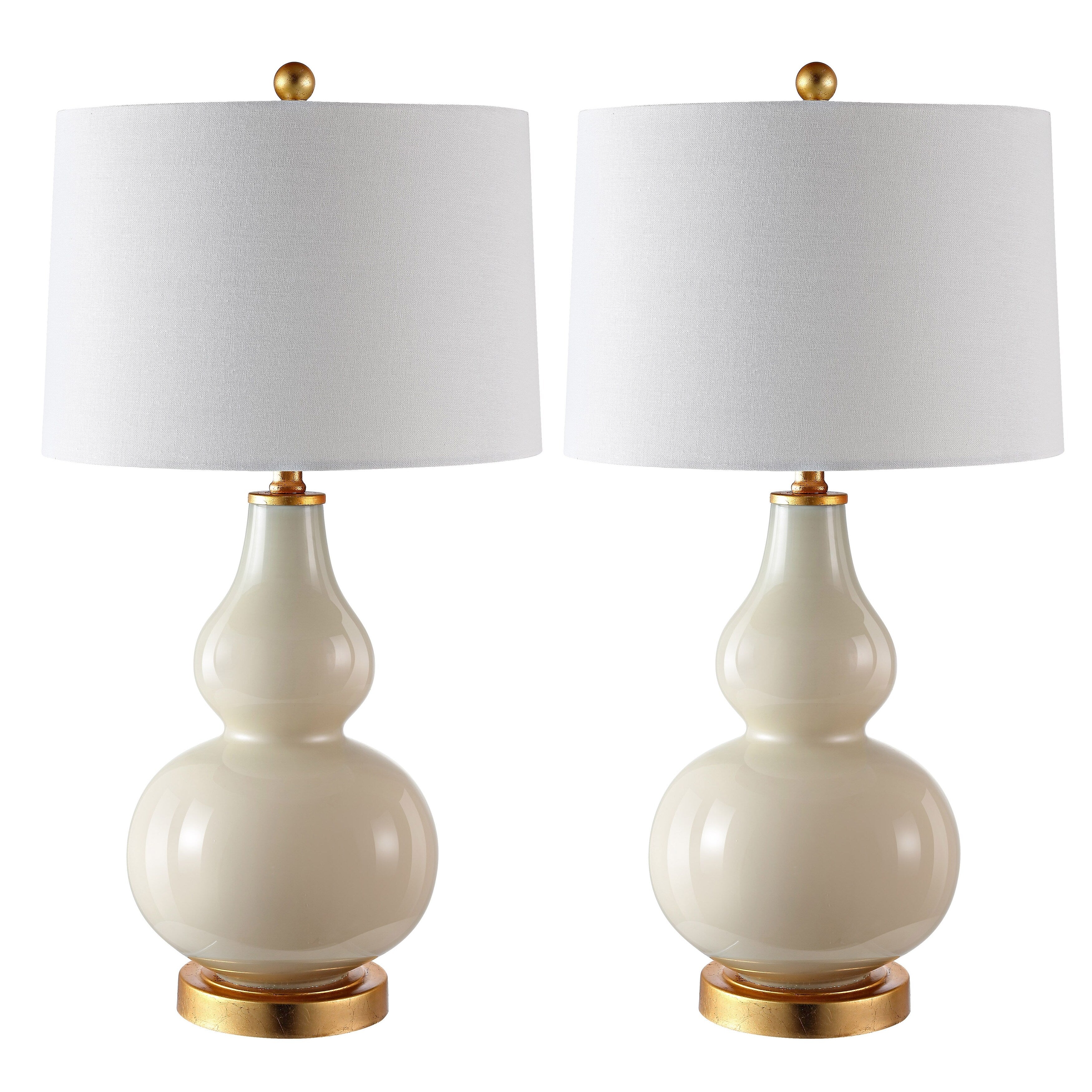 Lampada da tavolo Diede Gourd di SAFAVIEH Lighting (set di 2) - 15x15x28,5 - 15Wx15Dx29H