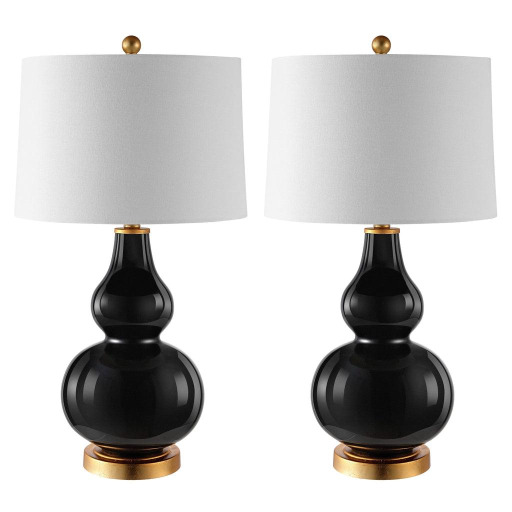 Lampada da tavolo Diede Gourd di SAFAVIEH Lighting (set di 2) - 15x15x28,5 - 15Wx15Dx29H