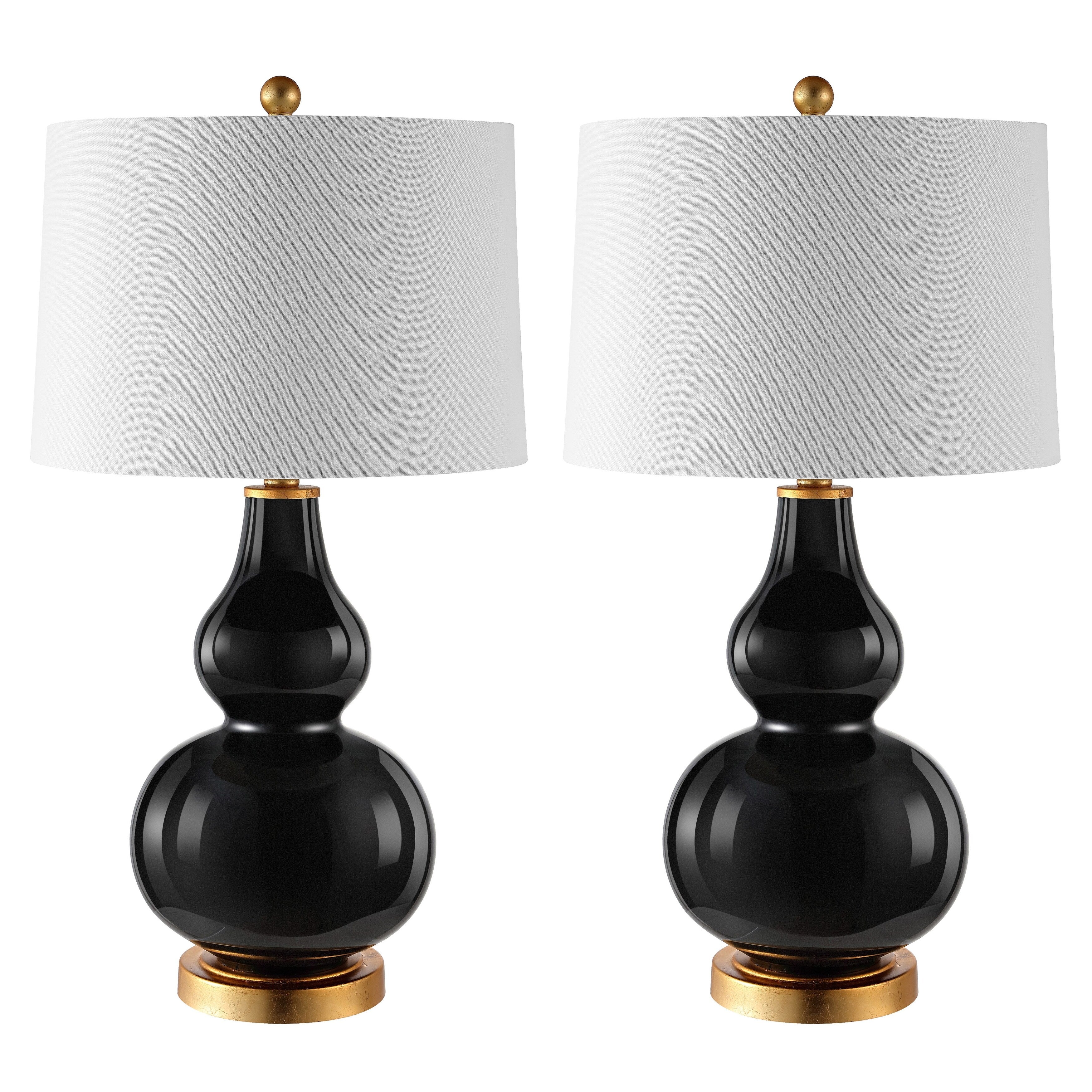 Lampada da tavolo Diede Gourd di SAFAVIEH Lighting (set di 2) - 15x15x28,5 - 15Wx15Dx29H