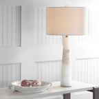 Lampada da tavolo a LED in alabastro Giorgiana da 30 pollici di SAFAVIEH Lighting - 15x15x30 - 15Wx15Dx30H