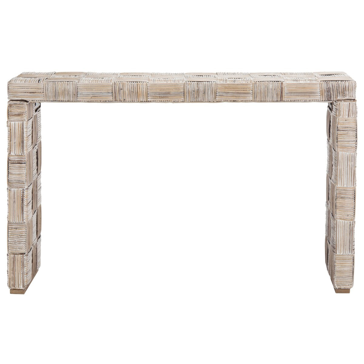 Tavolo consolle in rattan Mindel SAFAVIEH - 51Lx14Px32A