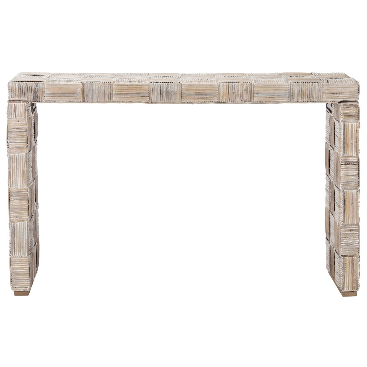Tavolo consolle in rattan Mindel SAFAVIEH - 51Lx14Px32A