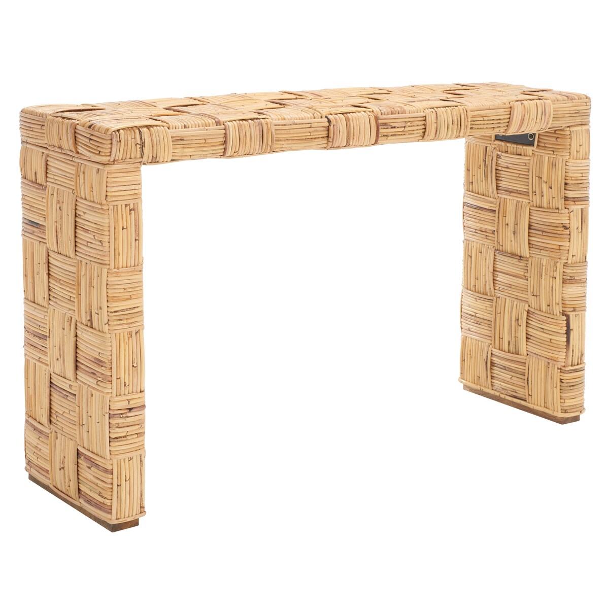 Tavolo consolle in rattan Mindel SAFAVIEH - 51Lx14Px32A