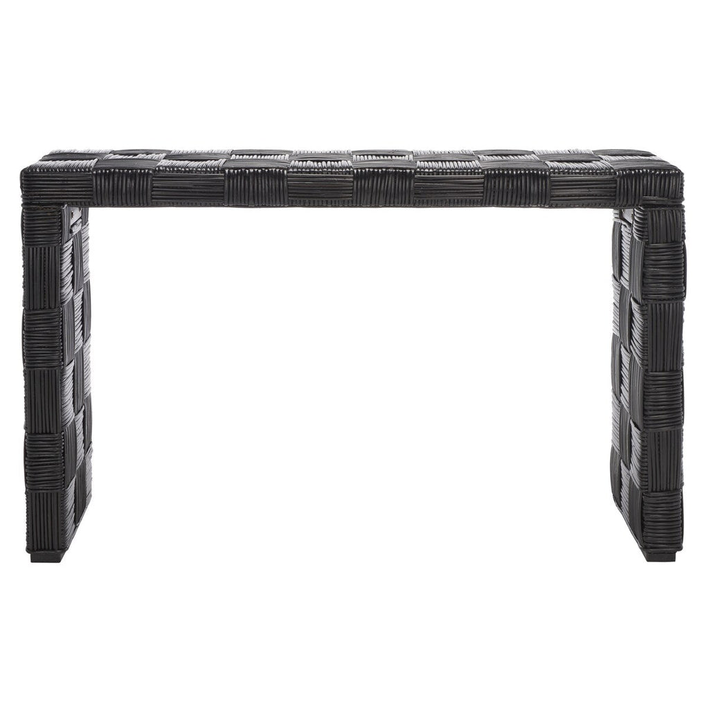 Tavolo consolle in rattan Mindel SAFAVIEH - 51Lx14Px32A