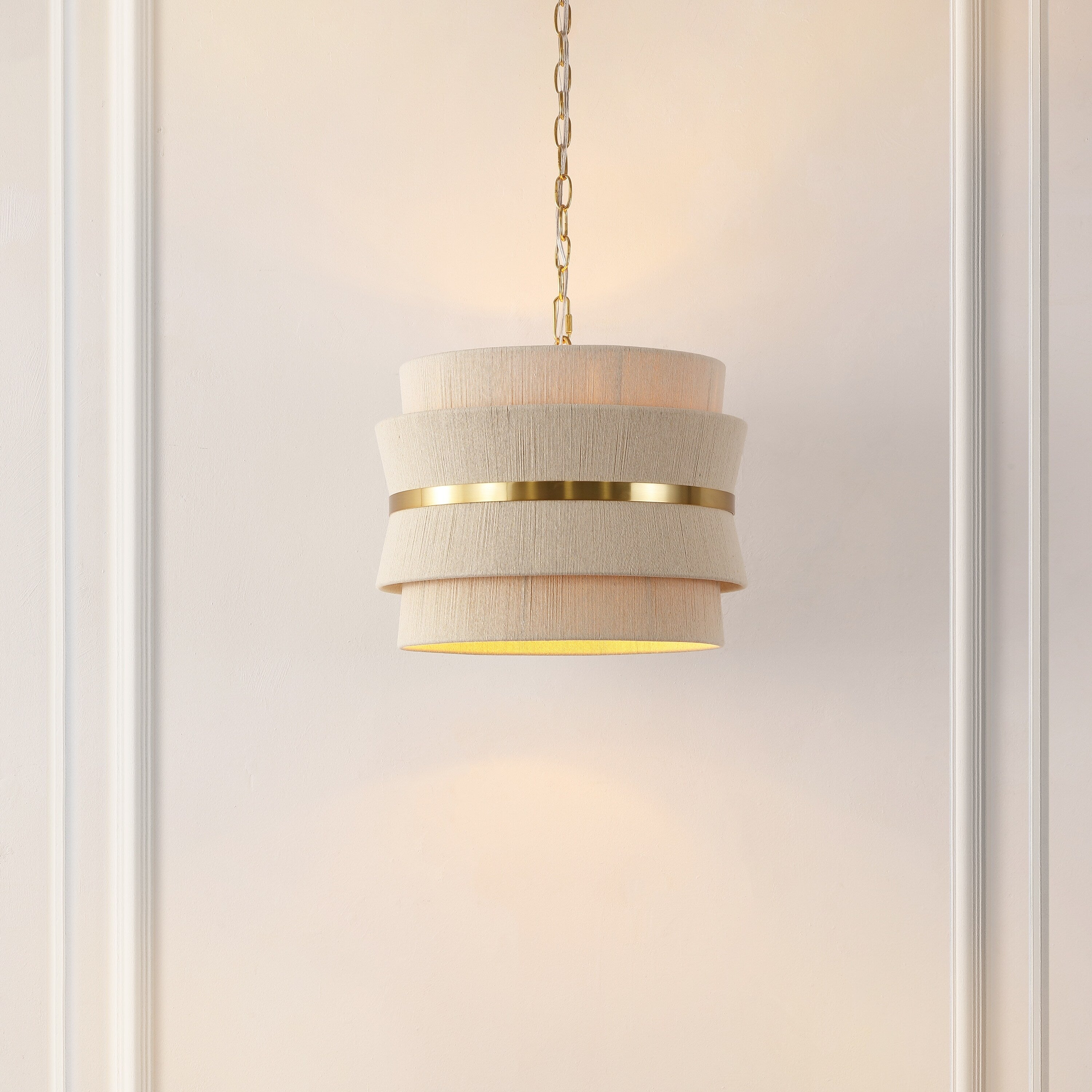 Lampada a sospensione regolabile SAFAVIEH Oprea a 3 luci (lampadine LED incluse) - 16 x 16 x 16,5-72,5