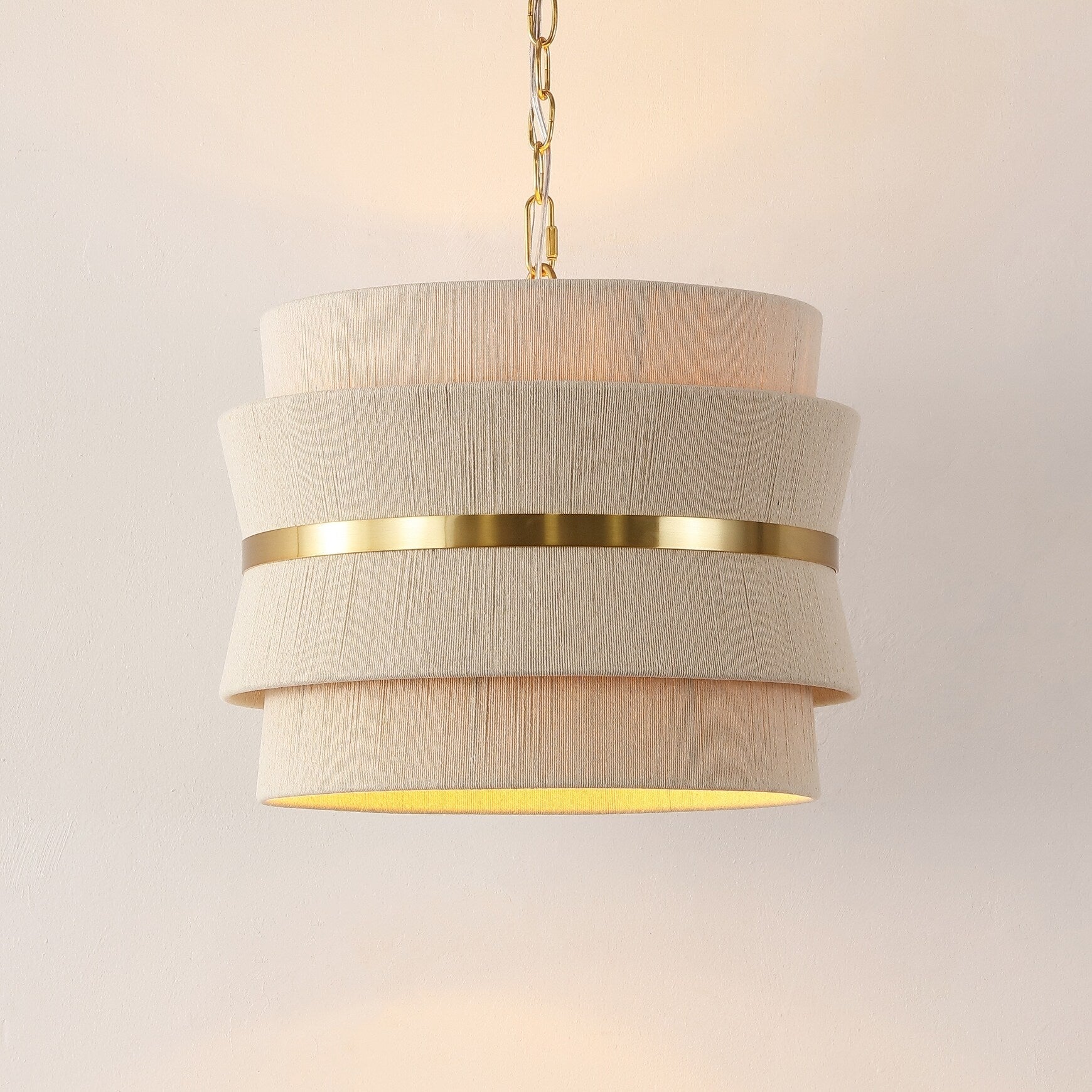 Lampada a sospensione regolabile SAFAVIEH Oprea a 3 luci (lampadine LED incluse) - 16 x 16 x 16,5-72,5