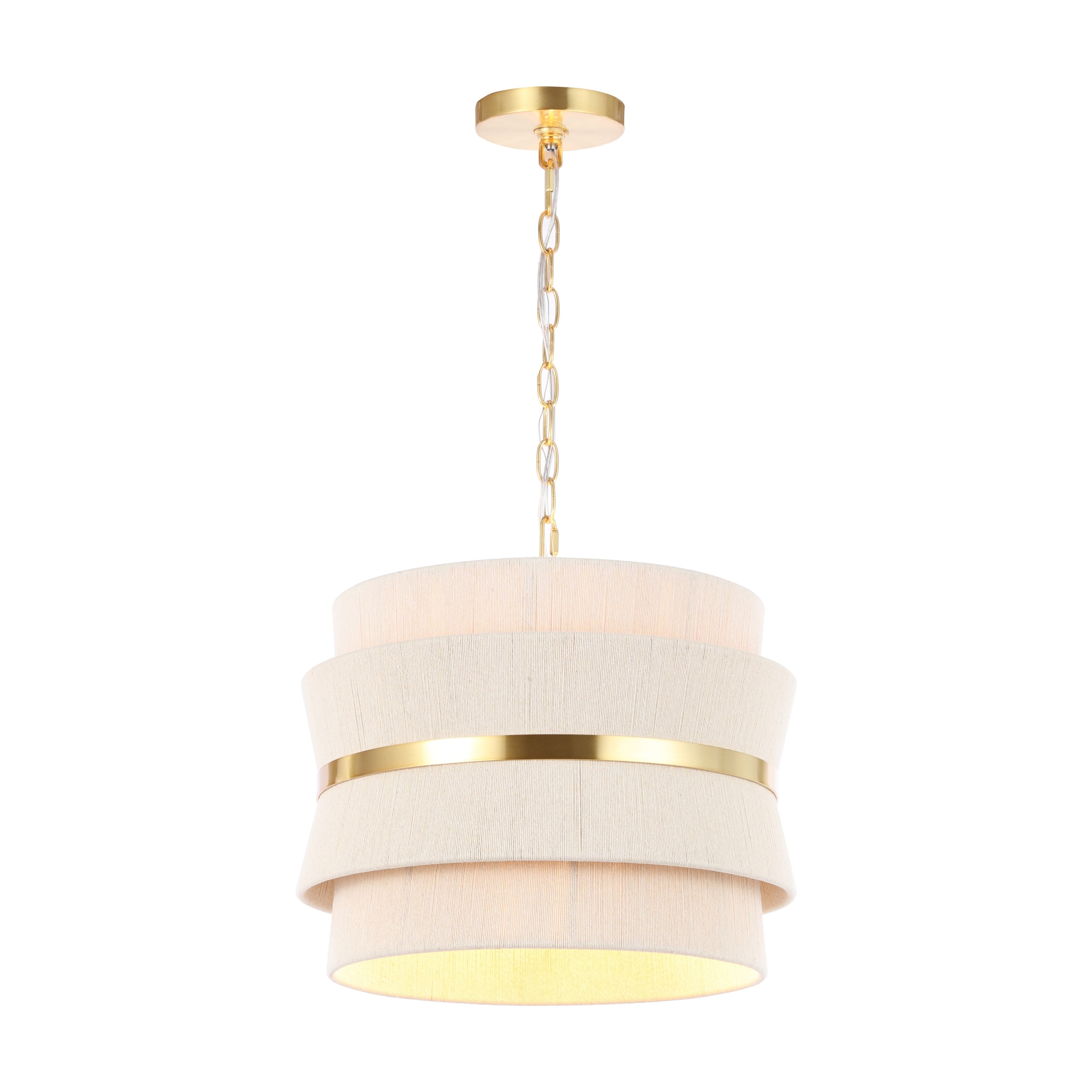 Lampada a sospensione regolabile SAFAVIEH Oprea a 3 luci (lampadine LED incluse) - 16 x 16 x 16,5-72,5