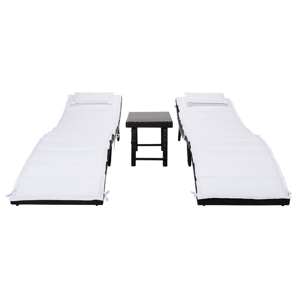SAFAVIEH Set di lettini prendisole da esterno Blaguna da 3 pezzi - 83Lx20Px24A
