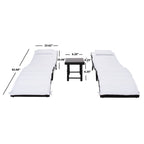 SAFAVIEH Set di lettini prendisole da esterno Blaguna da 3 pezzi - 83Lx20Px24A