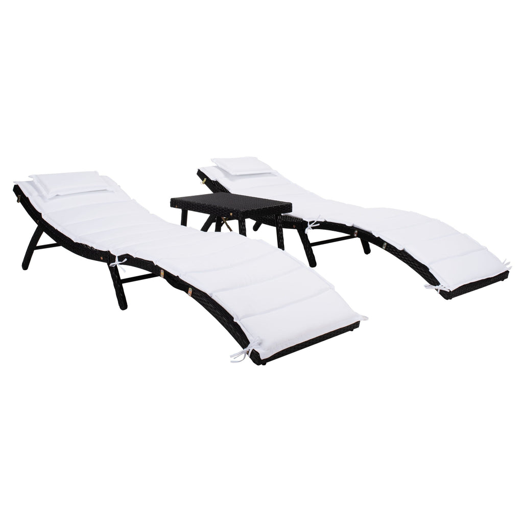 SAFAVIEH Set di lettini prendisole da esterno Blaguna da 3 pezzi - 83Lx20Px24A