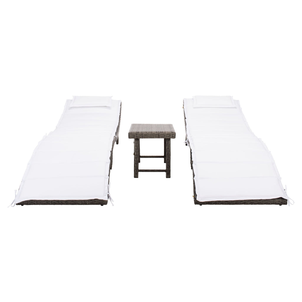SAFAVIEH Set di lettini prendisole da esterno Blaguna da 3 pezzi - 83Lx20Px24A