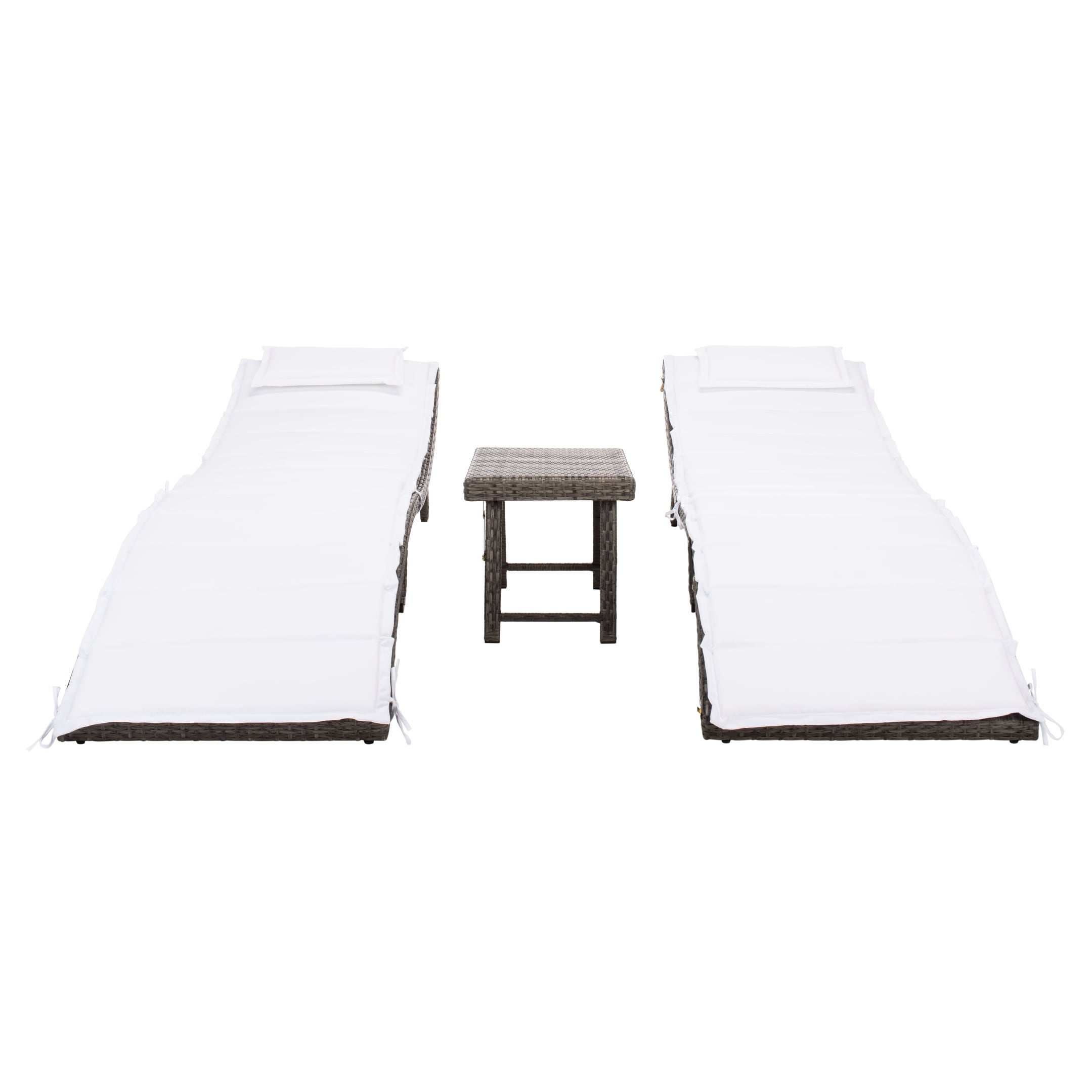 SAFAVIEH Set di lettini prendisole da esterno Blaguna da 3 pezzi - 83Lx20Px24A