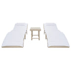 SAFAVIEH Set di lettini prendisole da esterno Blaguna da 3 pezzi - 83Lx20Px24A