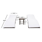 SAFAVIEH Set di lettini prendisole da esterno Blaguna da 3 pezzi - 83Lx20Px24A