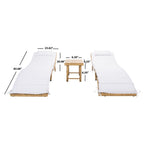 SAFAVIEH Set di lettini prendisole da esterno Blaguna da 3 pezzi - 83Lx20Px24A