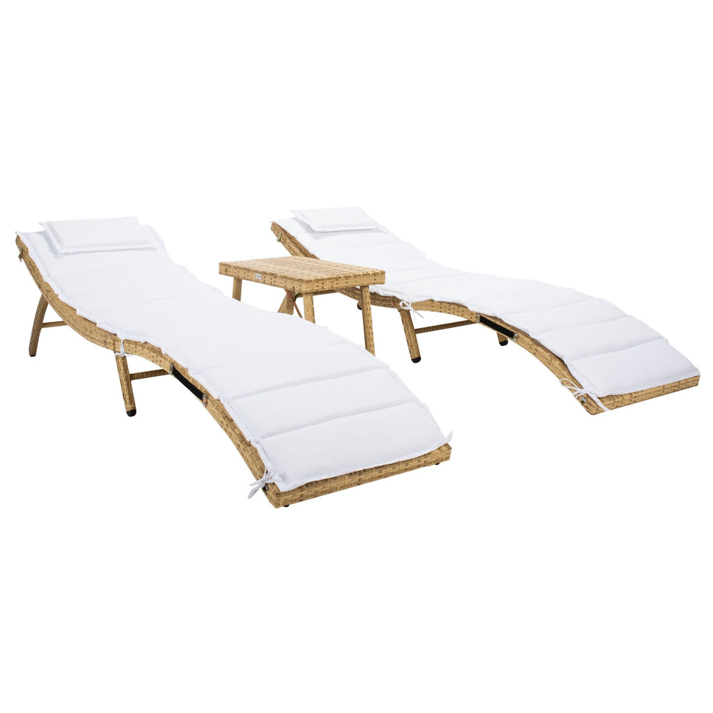 SAFAVIEH Set di lettini prendisole da esterno Blaguna da 3 pezzi - 83Lx20Px24A
