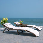 SAFAVIEH Set di lettini prendisole da esterno Blaguna da 3 pezzi - 83Lx20Px24A