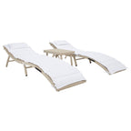 SAFAVIEH Set di lettini prendisole da esterno Blaguna da 3 pezzi - 83Lx20Px24A