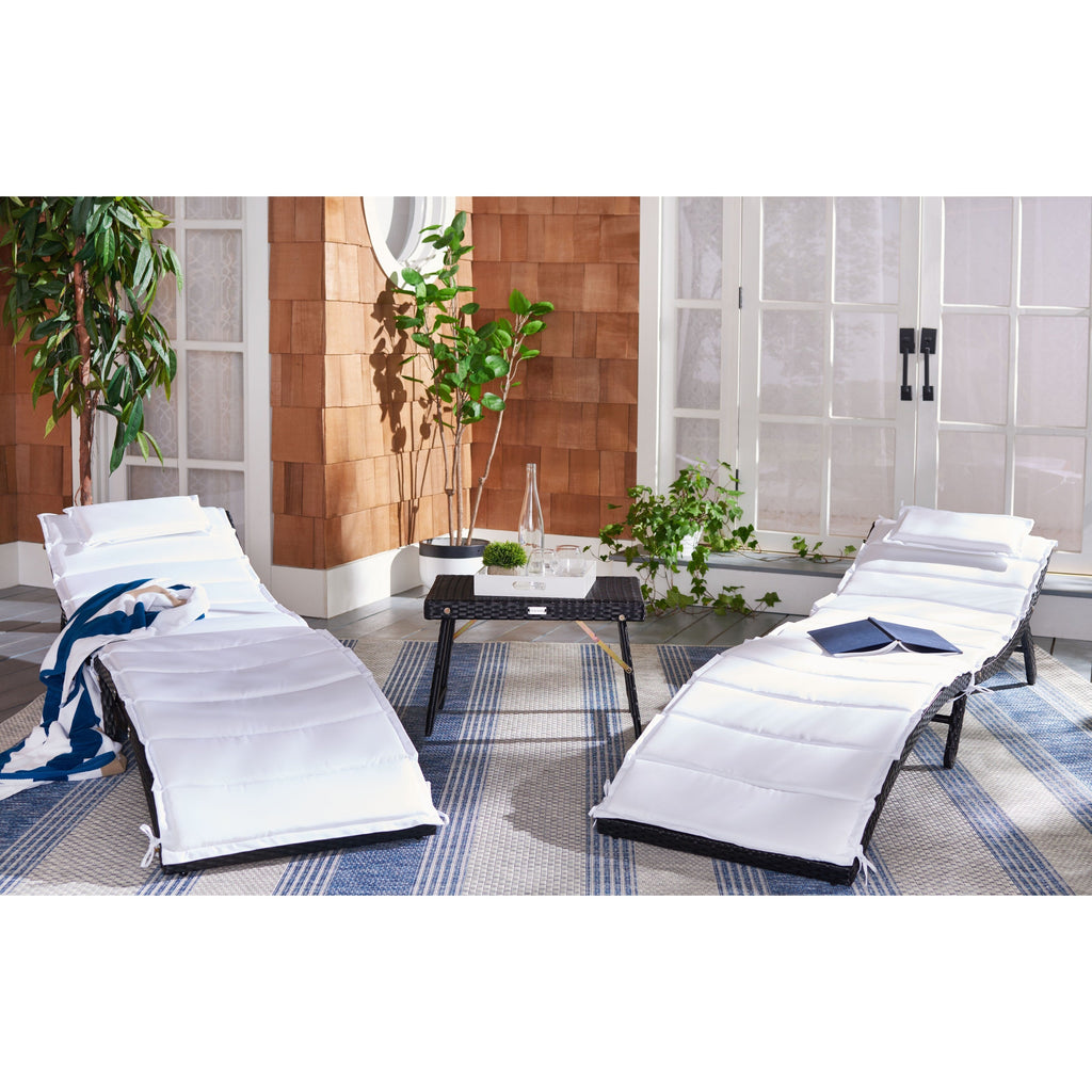 SAFAVIEH Set di lettini prendisole da esterno Blaguna da 3 pezzi - 83Lx20Px24A