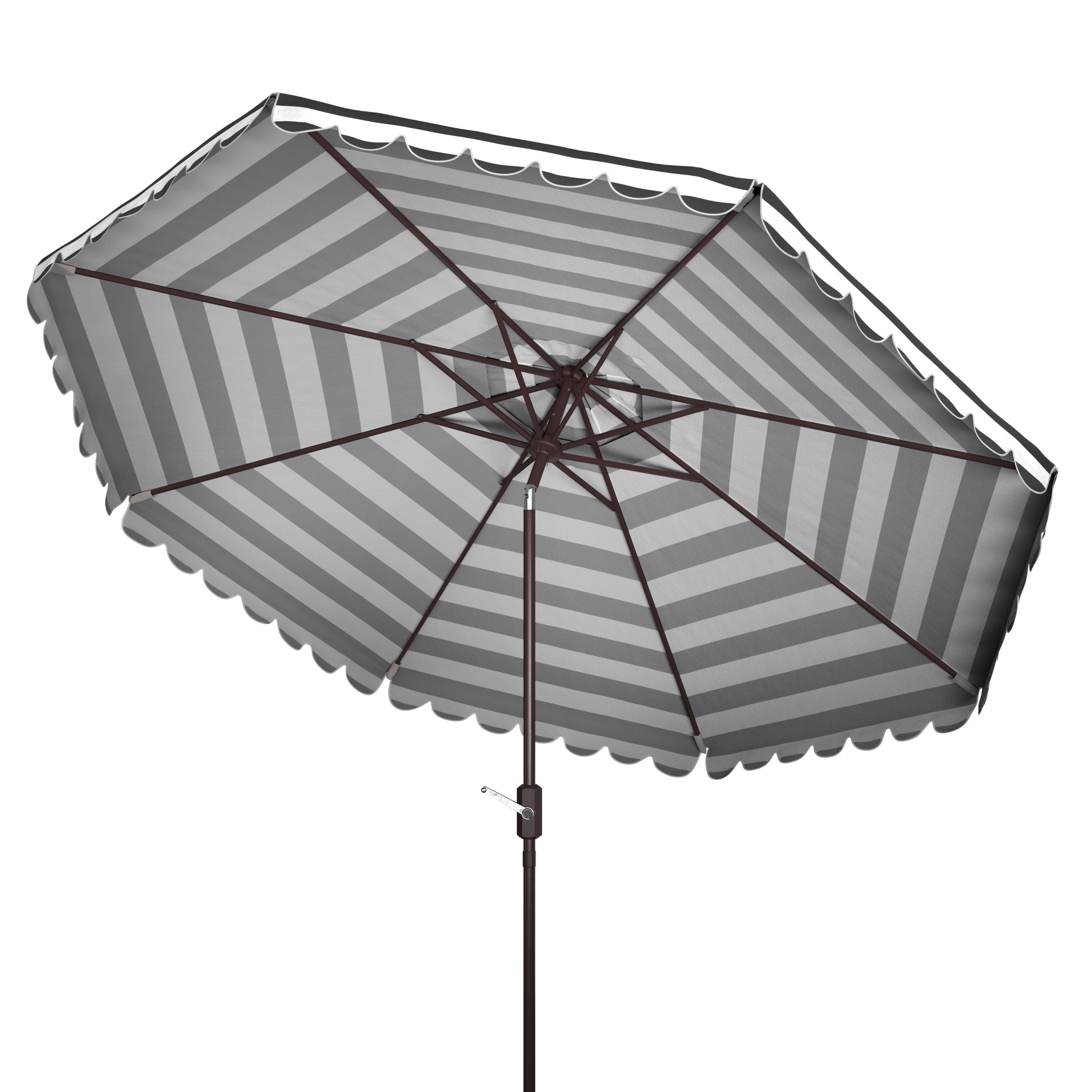 Ombrellone rotondo a manovella SAFAVIEH Outdoor Jaylee da 11 piedi