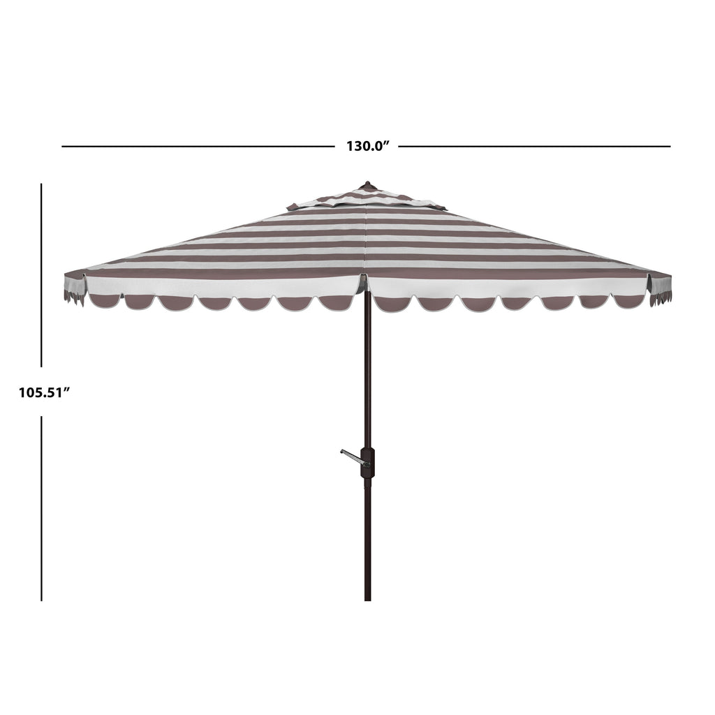 Ombrellone rotondo a manovella SAFAVIEH Outdoor Jaylee da 11 piedi