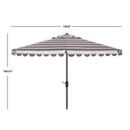 Ombrellone rotondo a manovella SAFAVIEH Outdoor Jaylee da 11 piedi