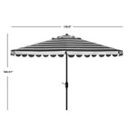 Ombrellone rotondo a manovella SAFAVIEH Outdoor Jaylee da 11 piedi