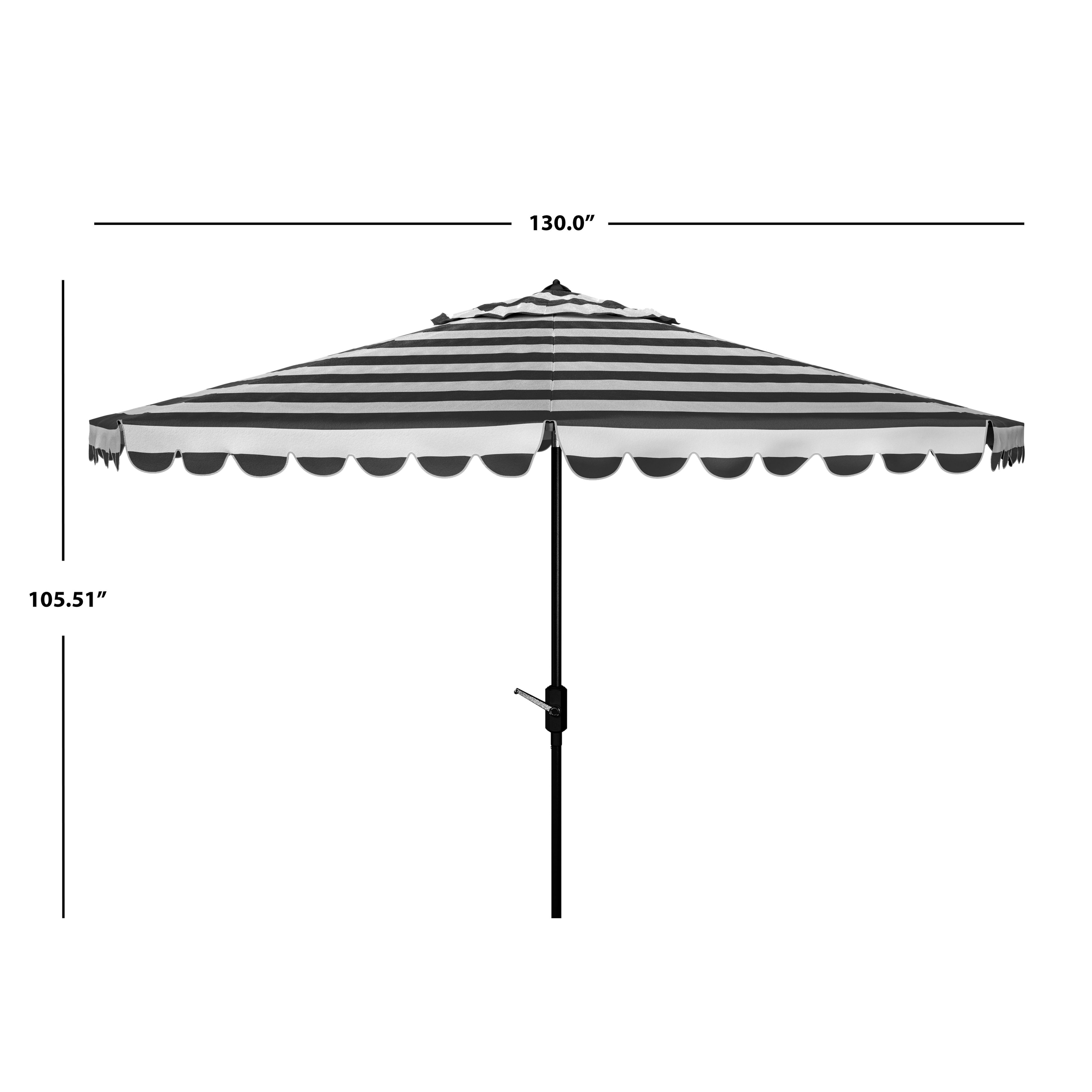 Ombrellone rotondo a manovella SAFAVIEH Outdoor Jaylee da 11 piedi