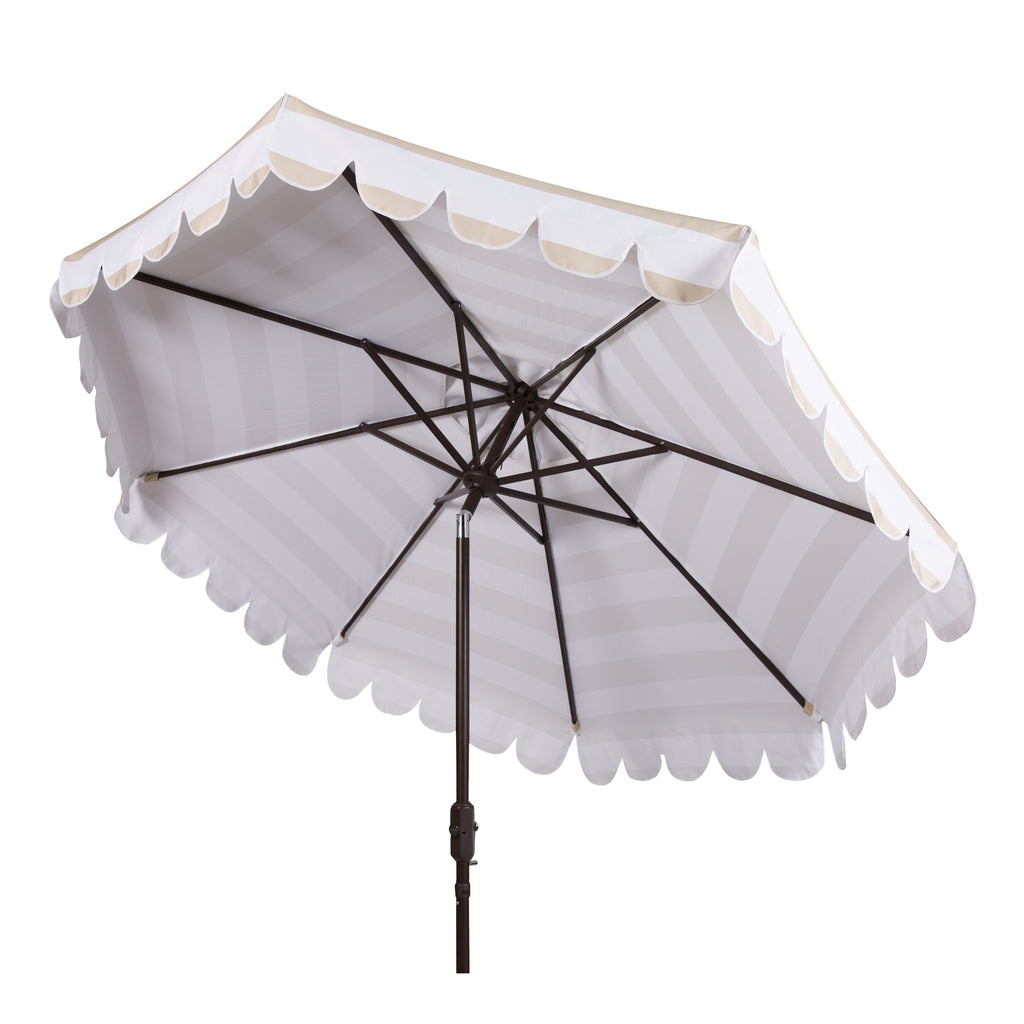 Ombrellone rotondo a manovella SAFAVIEH Outdoor Jaylee da 11 piedi