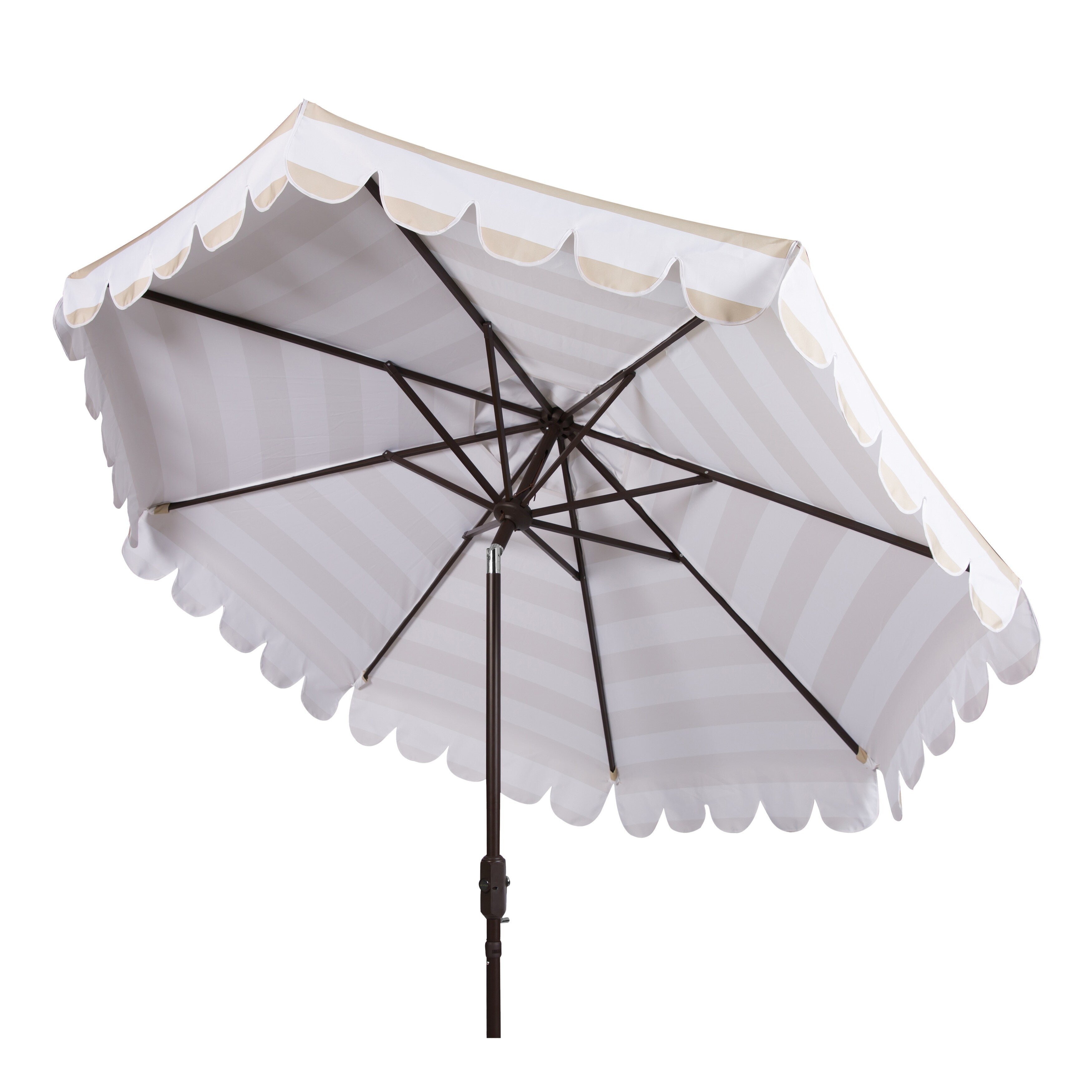 Ombrellone rotondo a manovella SAFAVIEH Outdoor Jaylee da 11 piedi