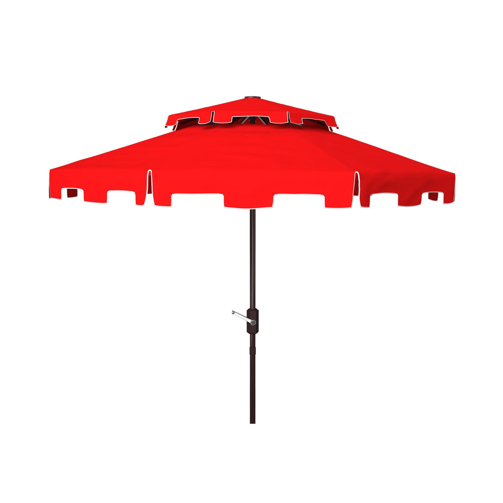 Ombrellone da mercato SAFAVIEH Outdoor Livia da 9 piedi con doppia cima, base non inclusa