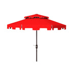 Ombrellone da mercato SAFAVIEH Outdoor Livia da 9 piedi con doppia cima, base non inclusa