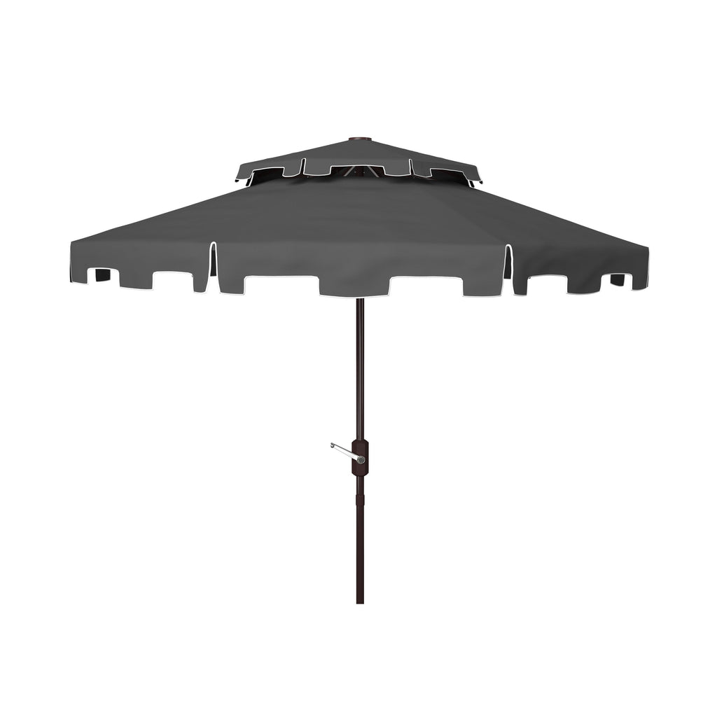 Ombrellone da mercato SAFAVIEH Outdoor Livia da 9 piedi con doppia cima, base non inclusa
