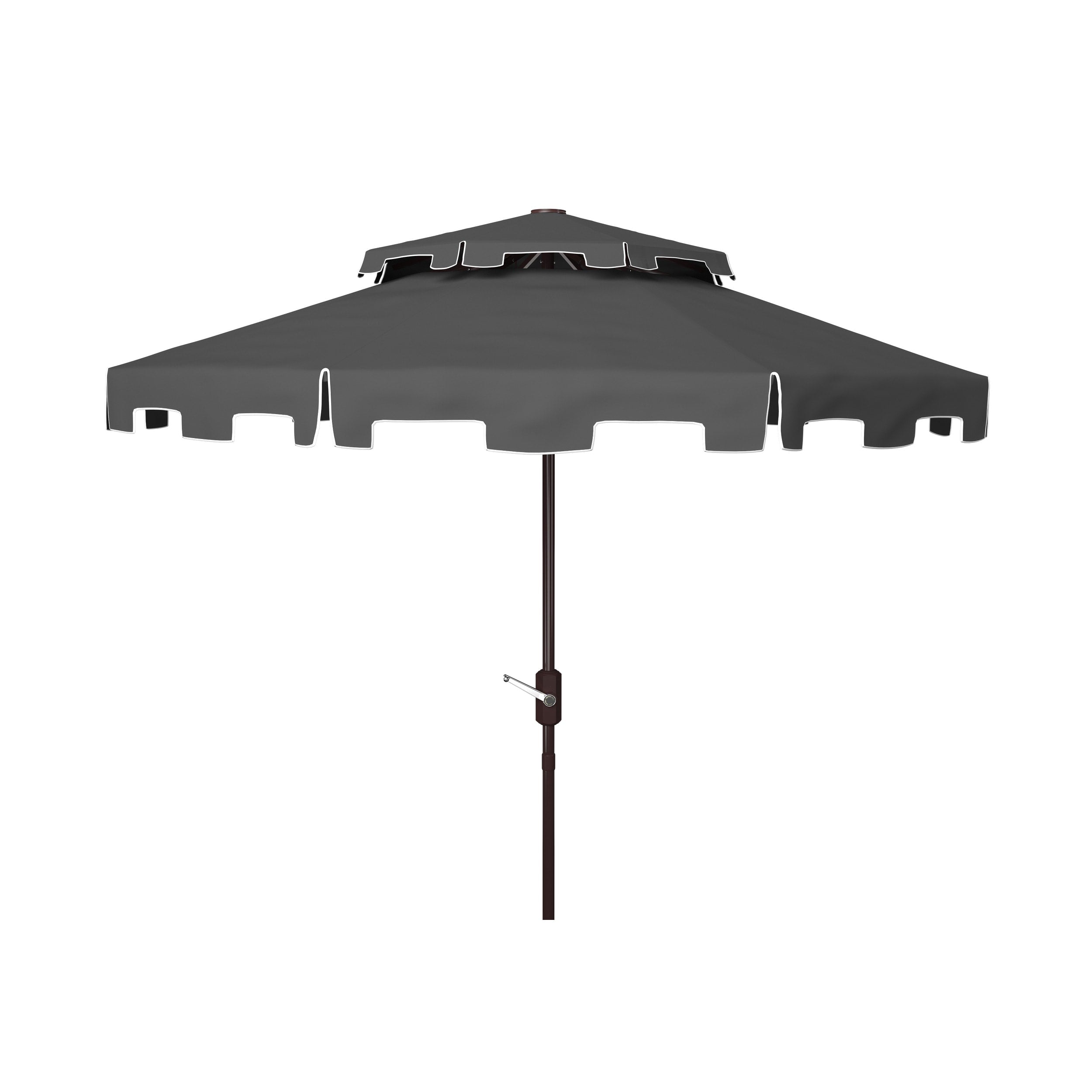 Ombrellone da mercato SAFAVIEH Outdoor Livia da 9 piedi con doppia cima, base non inclusa