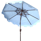 Ombrellone da mercato SAFAVIEH Outdoor Livia da 9 piedi con doppia cima, base non inclusa